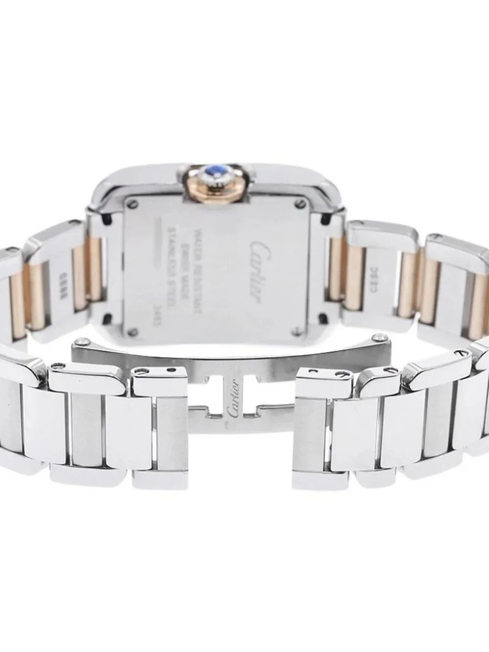 CARTIER Tank Anglaze SM W5310019 Silver Dial Quartz Ladies Watch_943414 - Picture 3 of 6